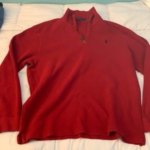 Polo 1/4 zip up sweater XL men’s